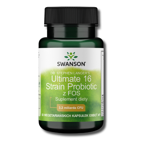 SWANSON Ultimate 16 strain probiotics 60 kapsułek Probiotyk - suplement diety