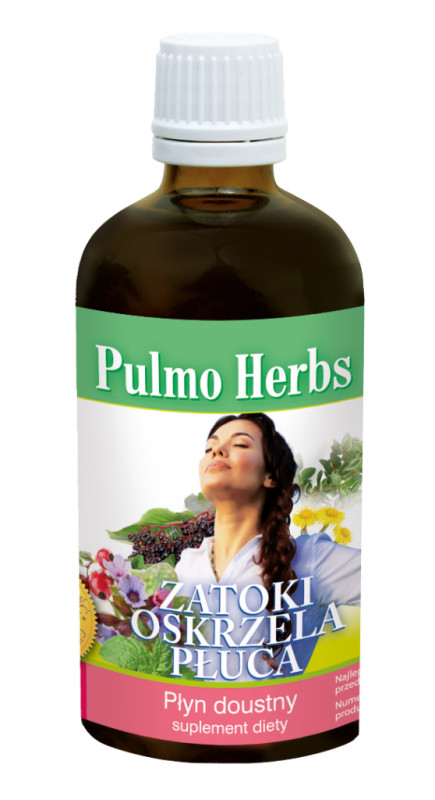 Inwent Herbs PULMO Herbs 100ml ZATOKI OSKRZELA PŁUCA płyn doustny